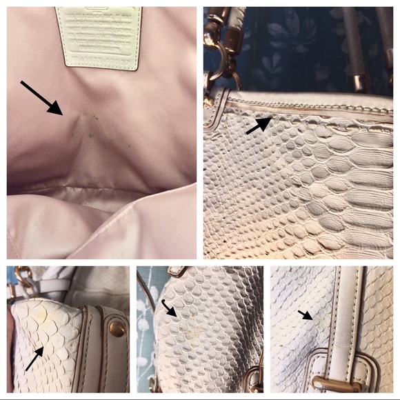 ❇️Auth Coach Audrey python leather embossed bag - Picture 7 of 8